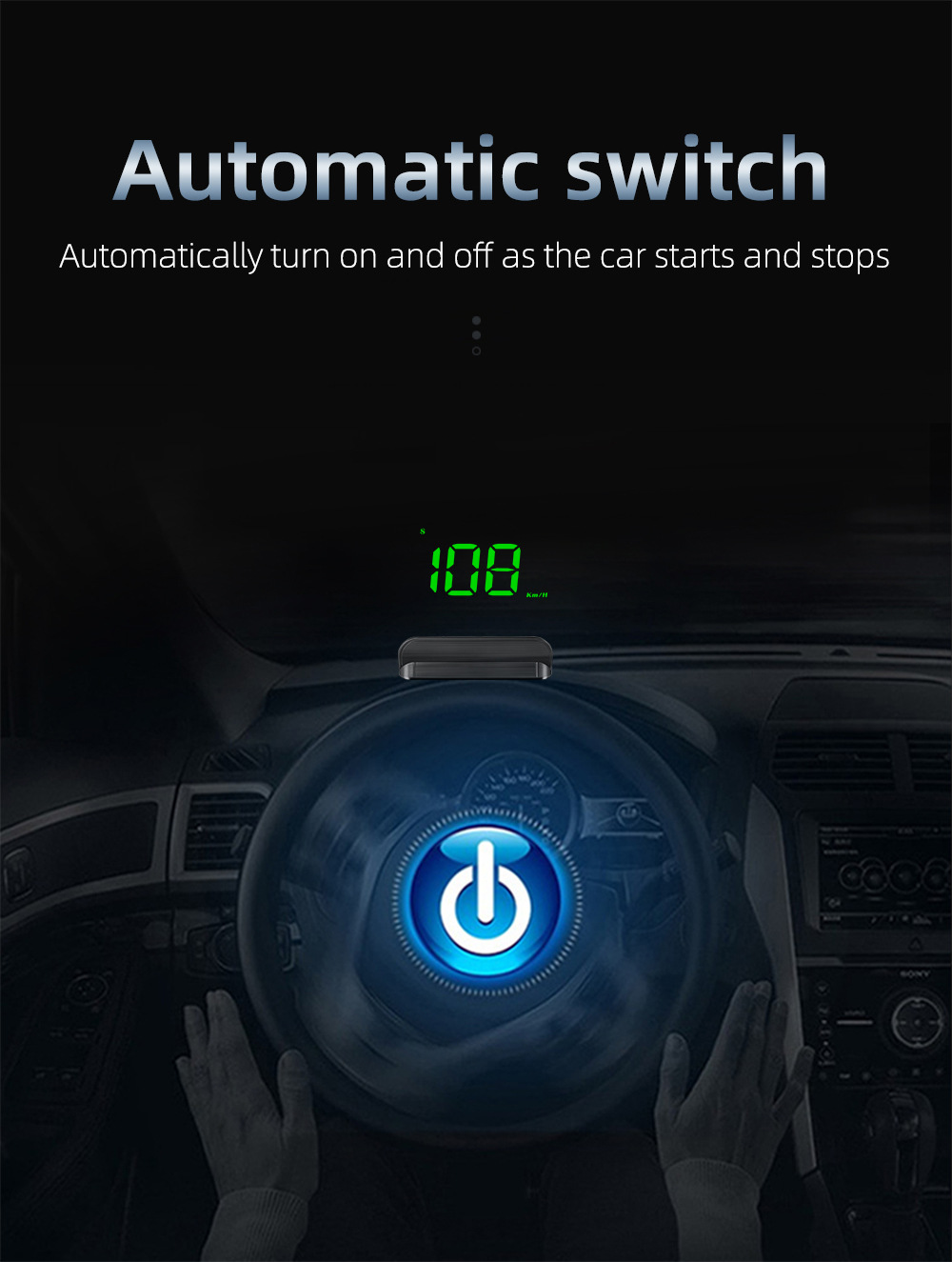Cross-Border Hud Head-Up Display M1 Car Gps Speed Multi-Function Instrument Projector High-Definition Universal for Cars