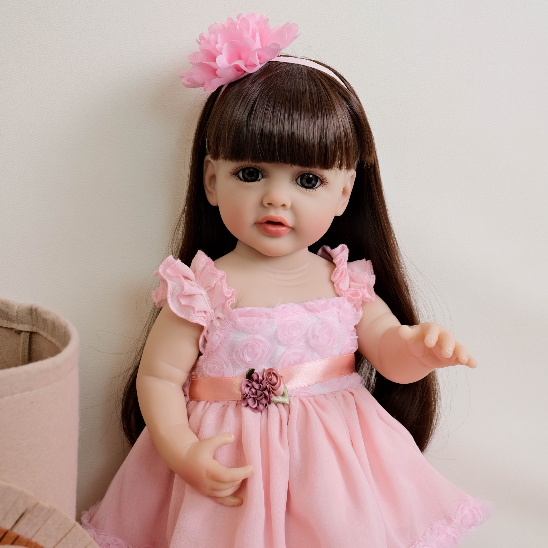 NPK 55 cm todo el polvo de goma flor flor de simulación renacimiento muñeca Betty regalo de Navidad de cumpleaños para niños
