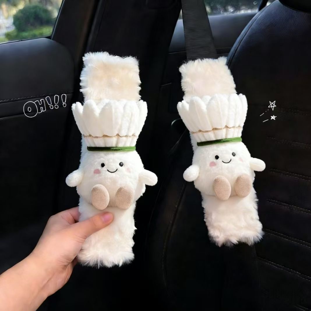 Car Seatbelt Shoulder Pad Accessories, Anti-Neck Strangulation, Cute Badminton Car Interior Decorations, Seatbelt Cover, Anti-Wear