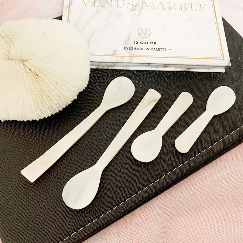 Natural Caviar Spoon For Coffee And Dessert Luxury Shell Spoon_voghion.com