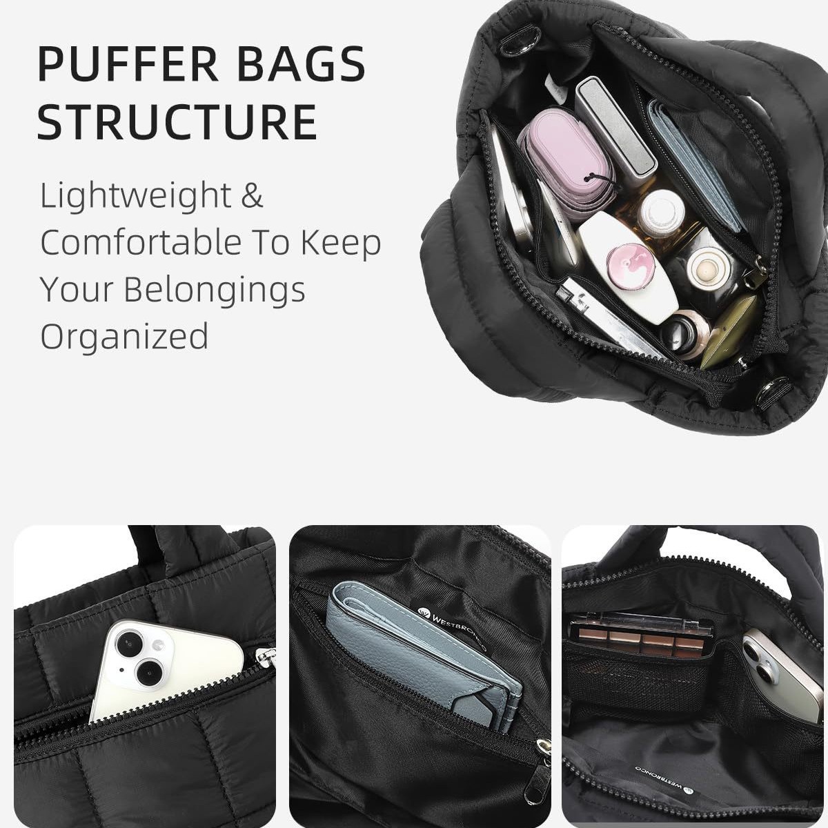 Borsa a tracolla trapuntata da donna, borsa a tracolla in cotone con nove quadrati, borsa da viaggio per yoga e sport_voghion.com