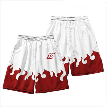 2023 New Naruto Animation Sasuke Naruto Men and Women Couple Cross-border European and American Foreign Trade Men's Shorts