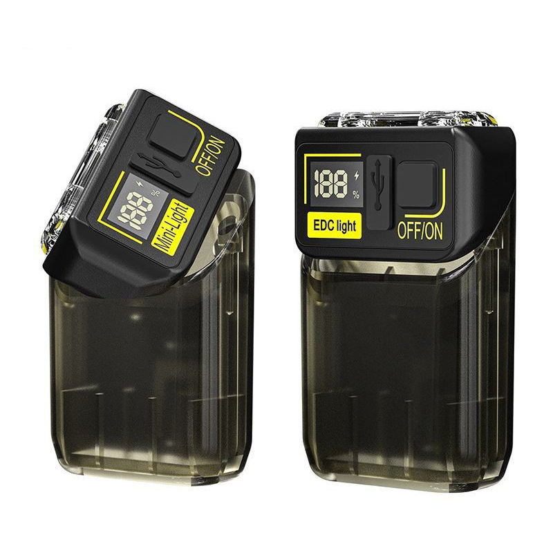 Nueva cabeza transfronteriza, luz de trabajo giratoria, mini llavero, luz de mantenimiento, luz nocturna de emergencia para acampar con imán