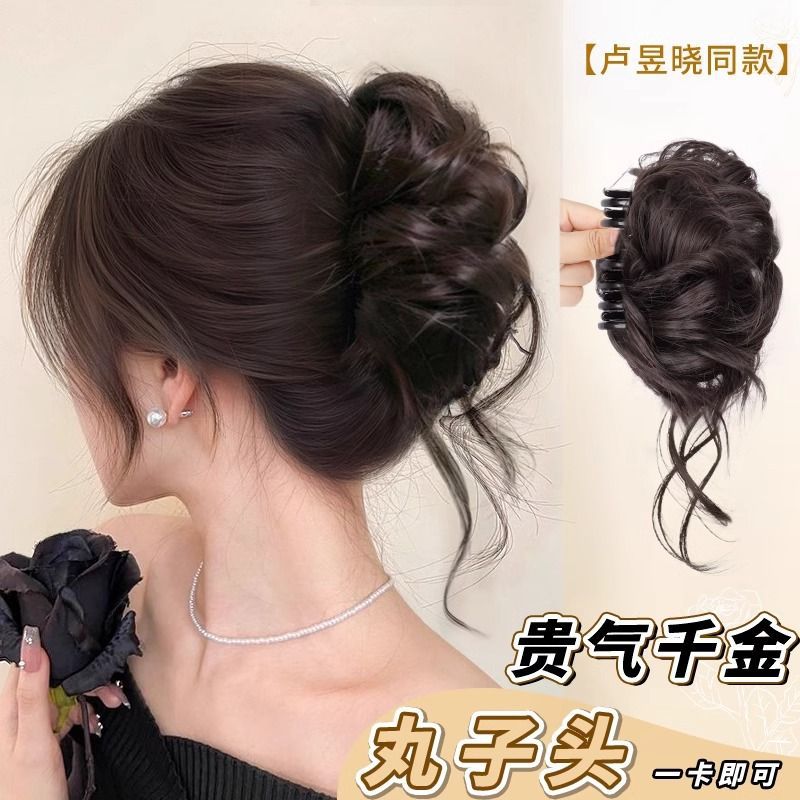 Cabeza de pellizco de agarre, brotes de flores de 1000 flores de oro, temperamento de disco, simulación de red de cabello roja, anillo de cabello chino de alto cráneo