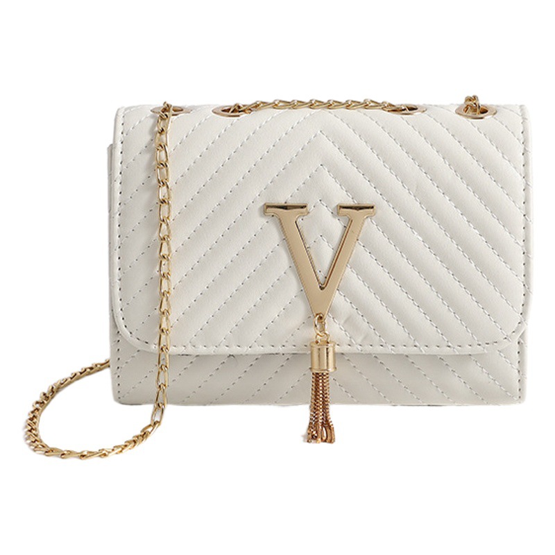 Bolso de hombro para mujer, novedad de 2024, bolso de hombro bordado a rayas a la moda, bolso decorativo con borlas, bolso cruzado, dropshipping