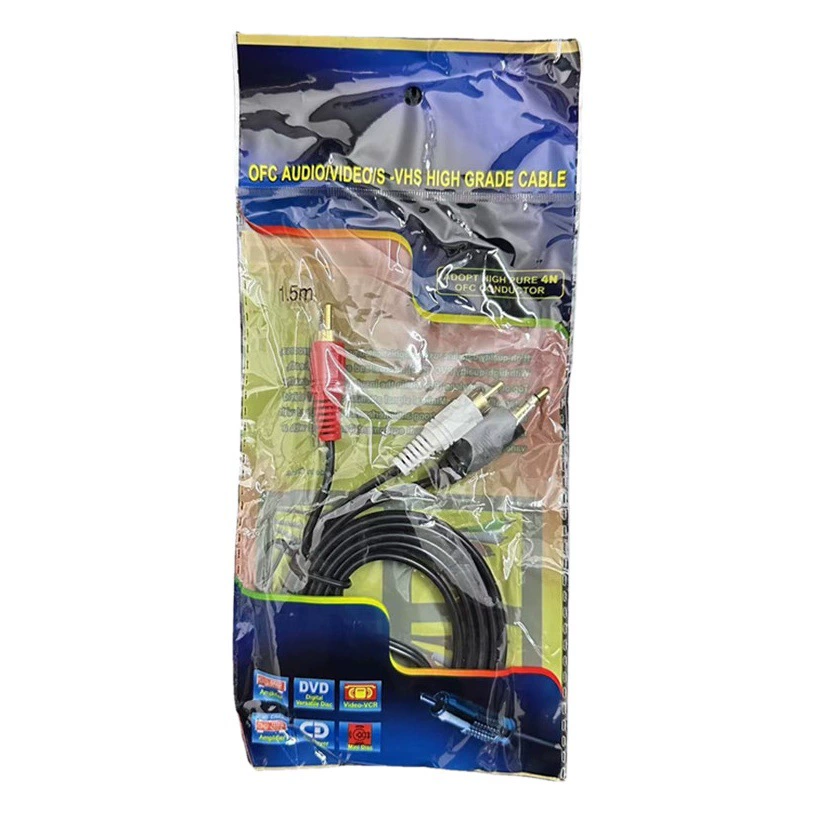 Av линии 1-2 аудио линии 3,5 двойной Lotus головы 2RCA Компьютер мобильного телефона подключения акустической линии 1,5-50 метров