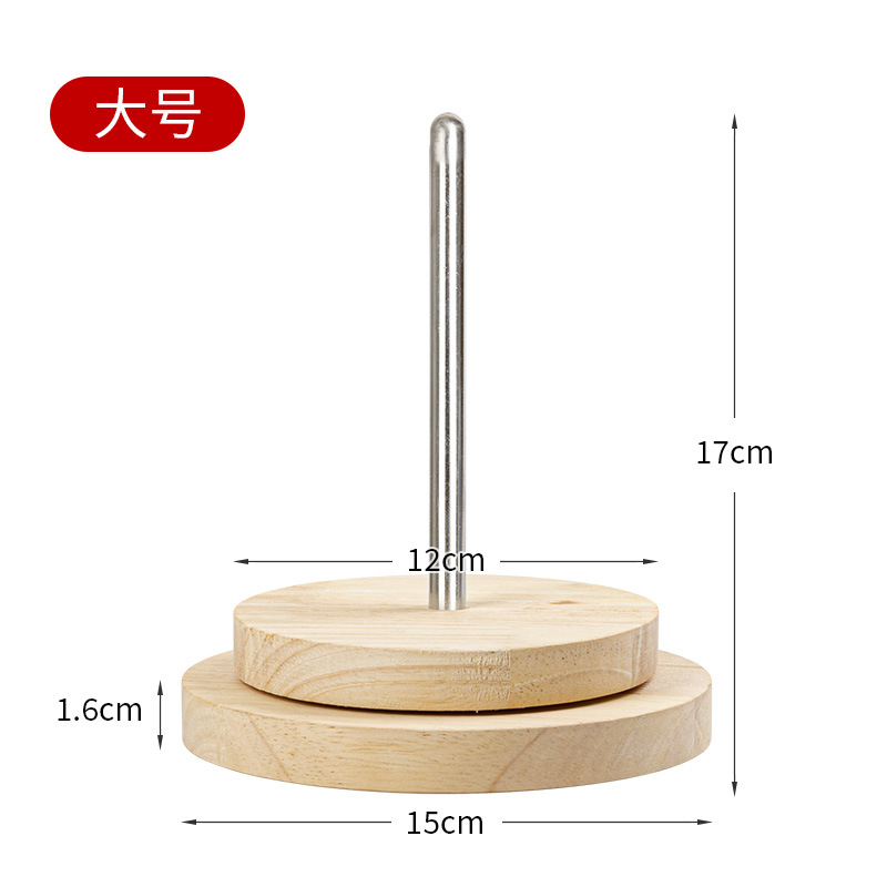 Herramienta auxiliar de tejido manual desmontable marco de eje giratorio de lana portátil bobina de plástico de lana