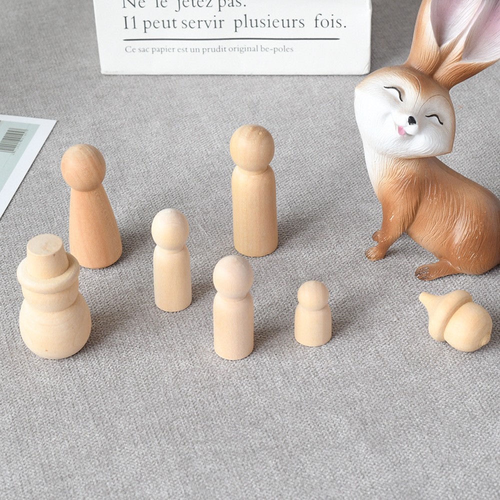 新品DIY手绘木胚水果圣诞树铃铛蘑菇房子可上色节日送礼学前班