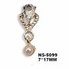 Metal pendant for manicure with tassels with bow