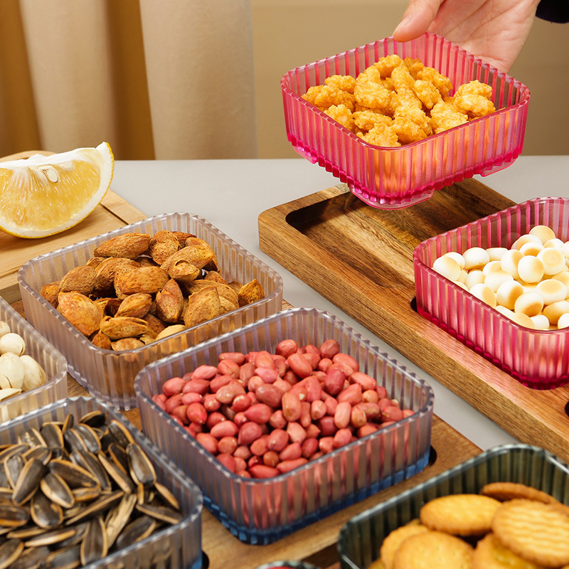 Plato para huesos, plato para condimentos, bandeja para desechos de pescado, bandeja de plástico para frutas y aperitivos, plato pequeño para postres, plato para frutas secas, Chu Ding.