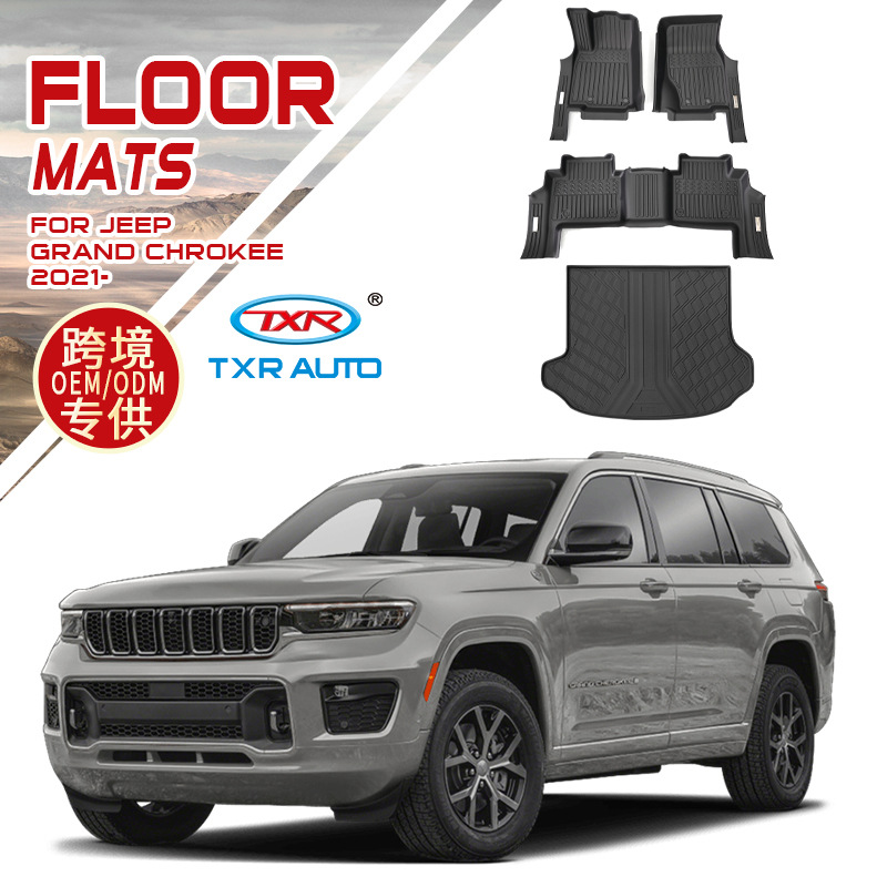 Alfombrillas para Jeep Grand Cherokee, Alfombrillas Especiales de Cobertura Total de TPE Impermeables