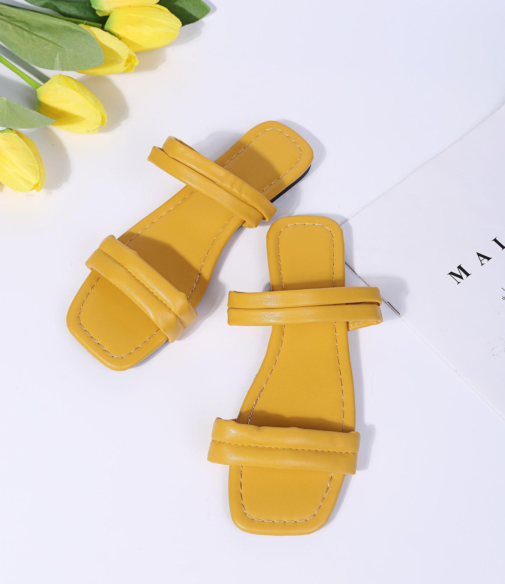 flat-bottomed square head sandals wholesale women s clothing Nihaostyles NSJJX67780