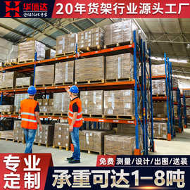 重型货架厂家五金仓库仓储货架库房横梁式高位托盘货架铁架子定制