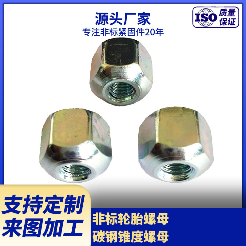 生产供应碳钢异形螺母 圆弧螺母 轮胎螺母