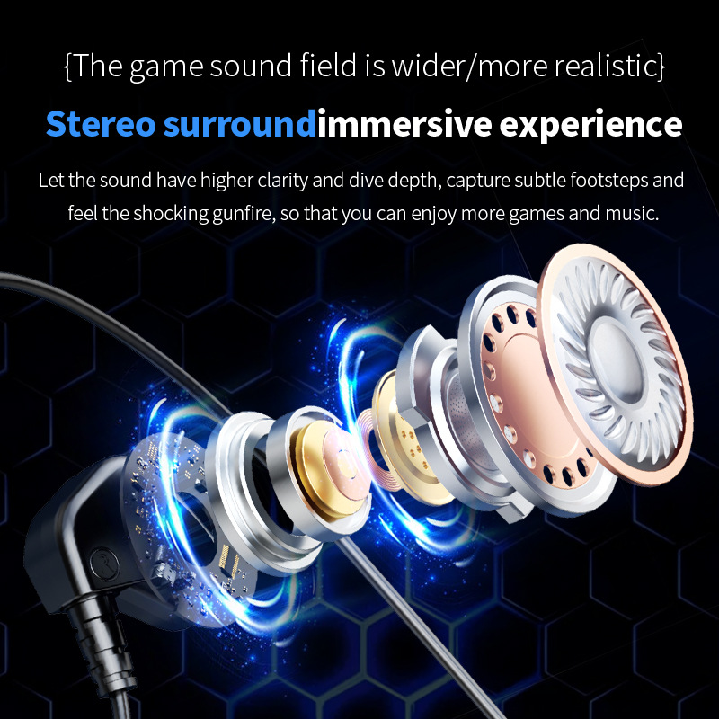 Auriculares In-Ear HIFI con Cable de Alta Fidelidad para Celular y Computadora
