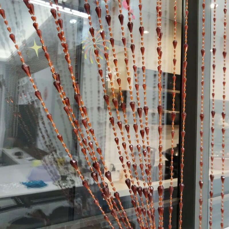 Beaded Curtain 1*2m Acrylic Door Hanging Bead String Tassel Curtain Room Divider Screen Decoration