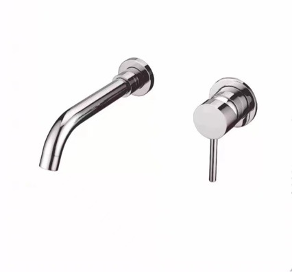 面盆冷热水龙头双孔台盆精铜洗手盆入墙式镀铬台下盆洗脸盆龙头