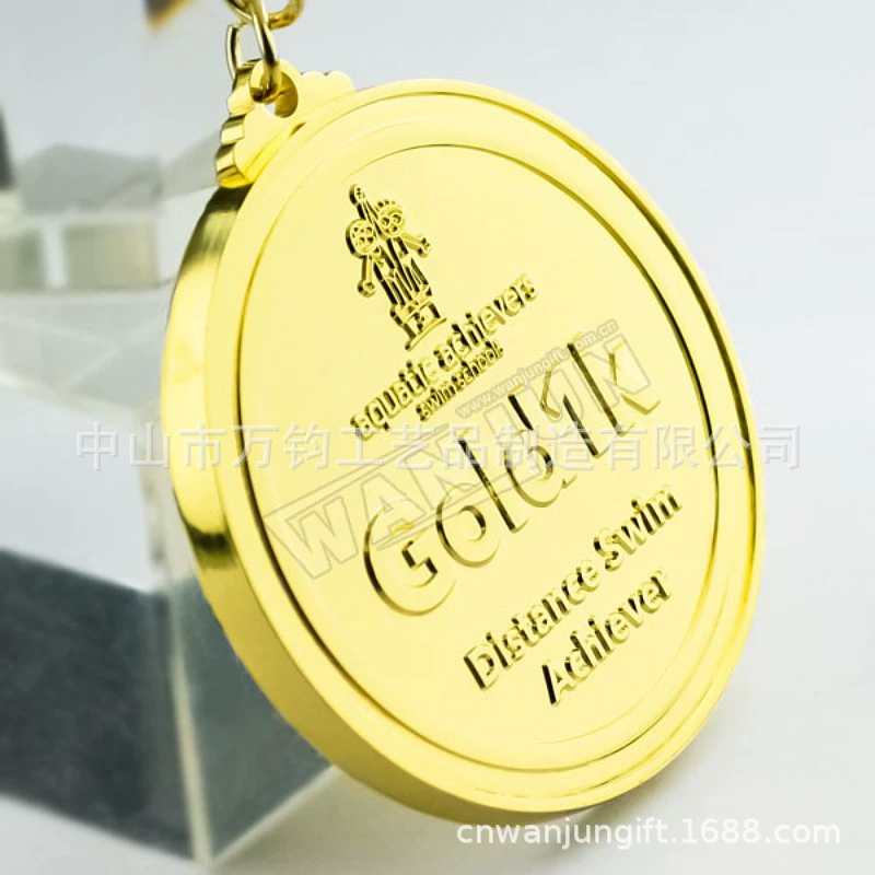 Медаль для спортивных соревнований по марафону и триатлону из цинкового сплава, 70 мм, от производителя