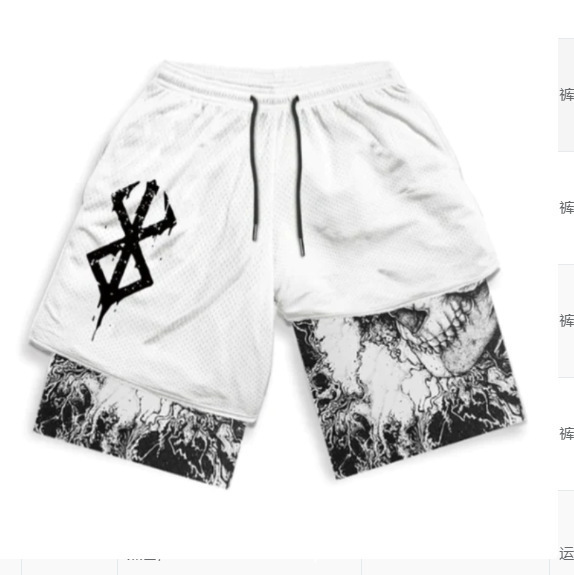 Fire Shadow series shorts 3D digital printing Dragon Ball double-layer beach pants Amazon cross-border hot supply e-commerce Fire Shadow series shorts 3D digital printing Dragon Ball double-layer beach pants Amazon cross-border hot supply e-commerce
