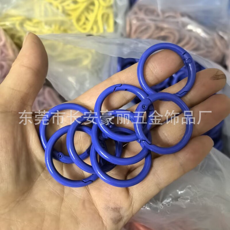 Labubu マカロン 33 ミリメートルスプリングバックル diy ジュエリー内径 25 ミリメートルオープンサークル 1.0inch カラースプリングサークル|undefined