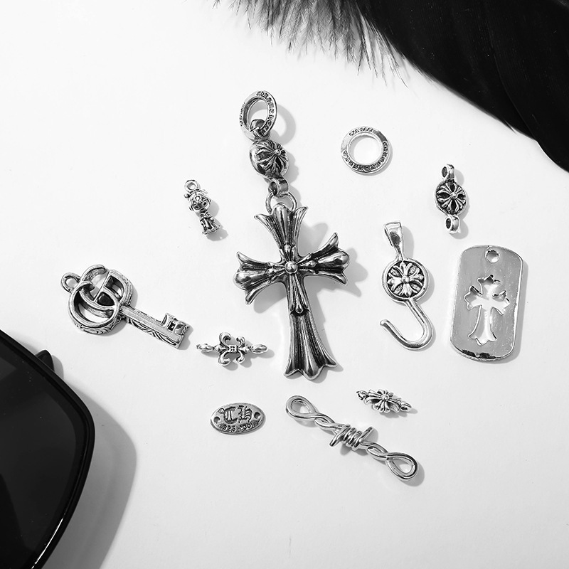 DIY Jewelry Alloy Accessories Chrome Vintage Cross Connectors Tags Jewelry Necklaces Bracelets Accessories