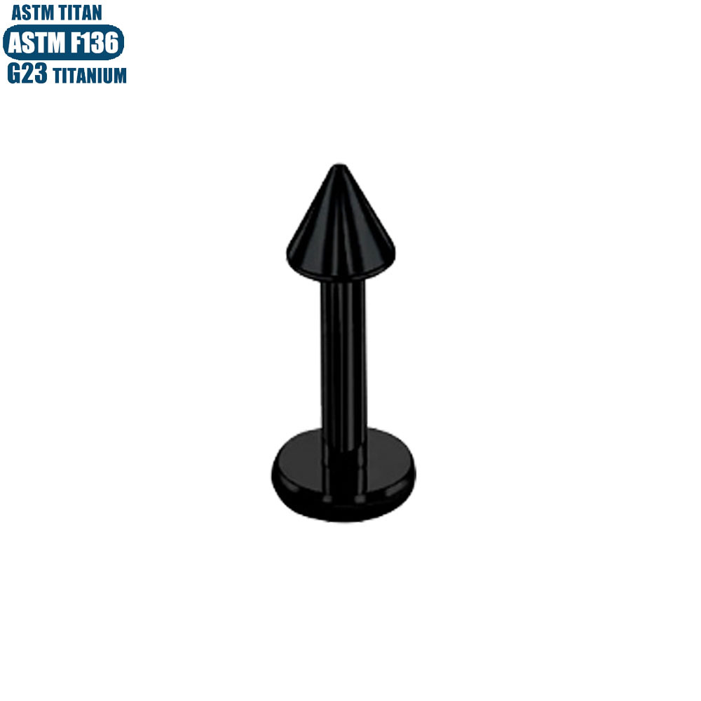 G23 Titanium Pointed Lip Nail Earring Internally Threaded Small Ear Nail Piercing Cartilage Ring Ear Bone Nail Lip Ring detail image 9