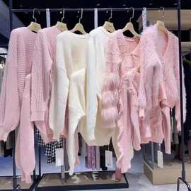 乐町毛衣十三行品牌女装批发直播货源小香风秋冬地摊衣服羊绒毛衣