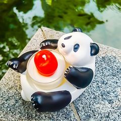 可愛國寶大熊貓抱抱竹筒香薰蠟燭台花花跨境禮物伴手禮盒紀念品