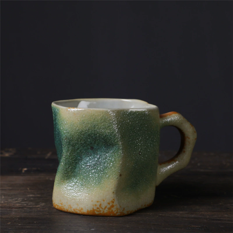 Alien ceramic cup high -value coffee cup retro Mark cup cross -border supply irregular cup rough pottery cup