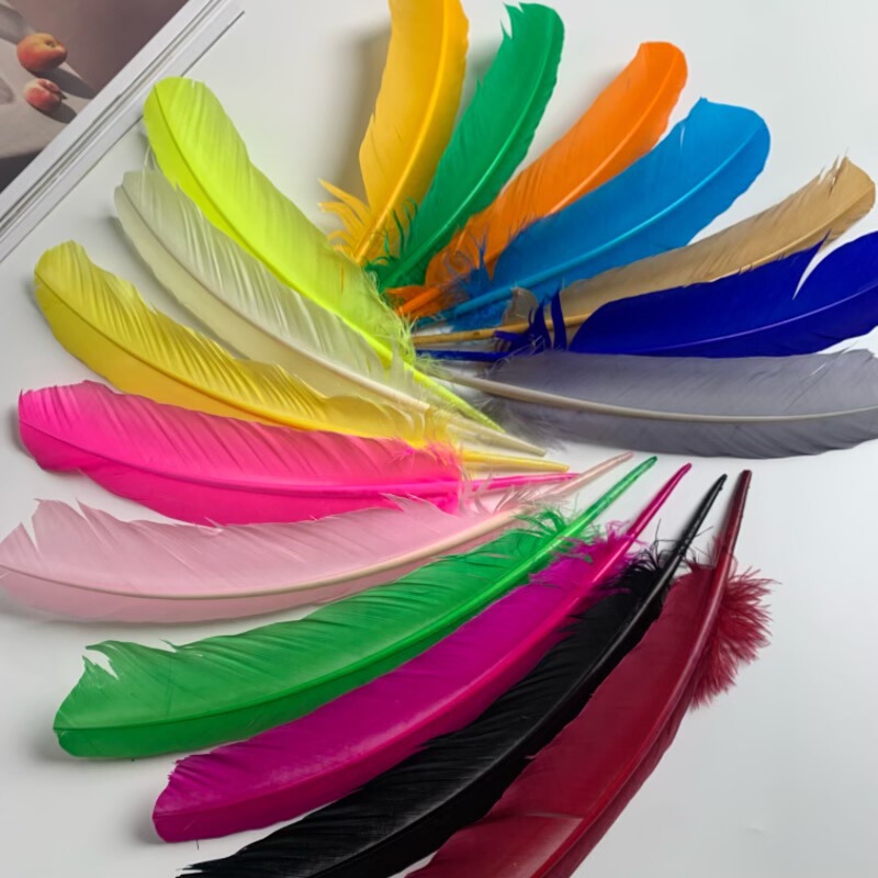 turkey feather turkey nest feather in stock wholesale wedding decorations clothing accessories knife feather feather fan quill pen