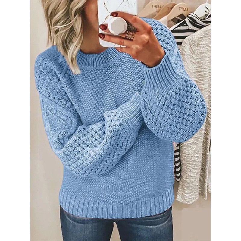 Transfronterizos europeos y estadounidenses otoño y invierno suéter nuevo estilo de color sólido de vestir chaqueta de punto chaqueta de diseño de camisa de punto