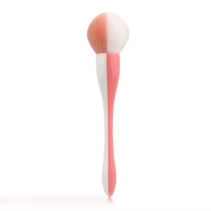 Nuevo doble color a juego pequeña cintura cepillo suelto doble color a juego cabeza redonda Blush cepillo herramientas de maquillaje en stock al por mayor