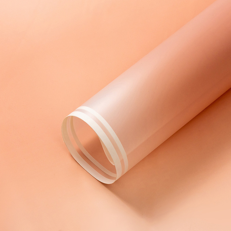 Papel de Envolver Rosa Estilo Coreano Plástico BOPP Impermeable para Ramo de Flores