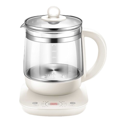 Supor health pot 1.5L fully automatic button high borosilicate glass office flower teapot SW-15YJ33