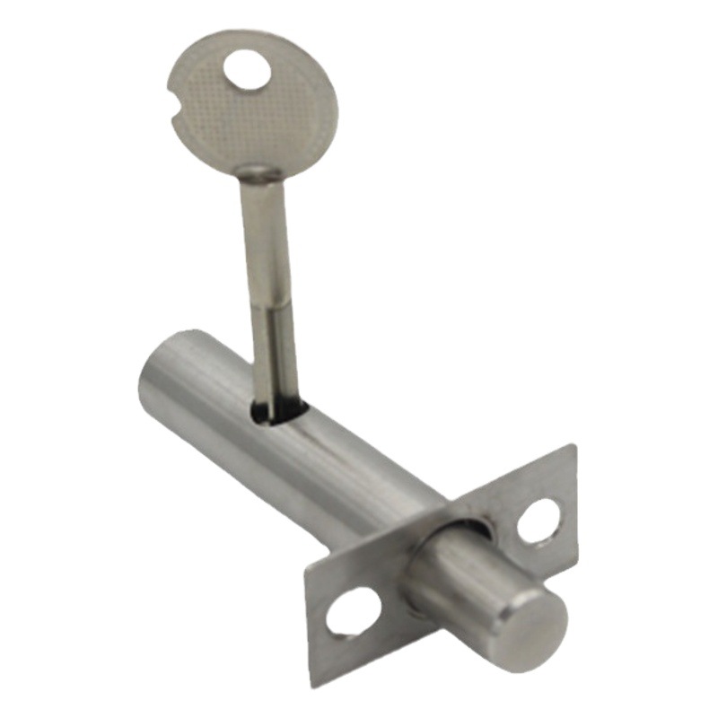 Cerradura de la puerta del pozo de tubería de acero inoxidable cerradura invisible cerradura de llave cruzada fuerte y débil agua y electricidad cerradura del pozo cerradura de fuego oculta