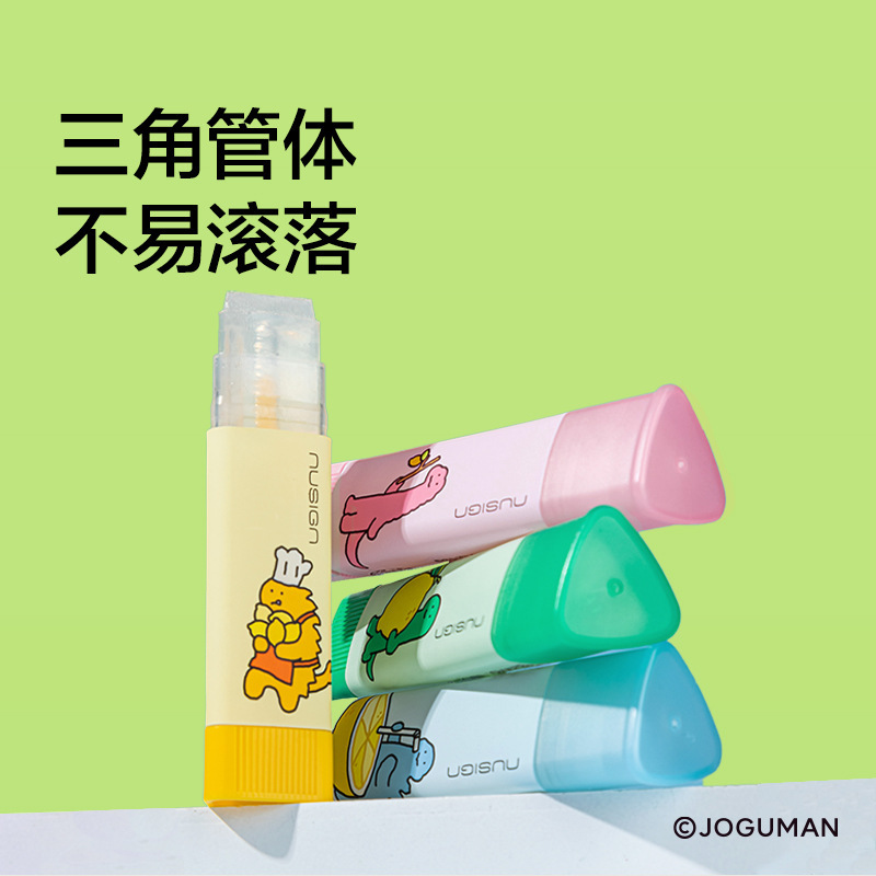 得力乔古漫联名固体胶胶棒DIY学生手工强力高粘度卡通高颜值三角|undefined