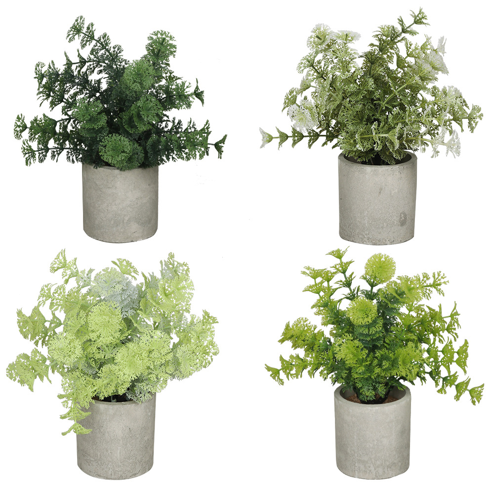 Al contado, simulación transfronteriza de macetas de vainilla grande, decoración de plantas verdes, maceta de pulpa cilíndrica, decoración de plantas simuladas
