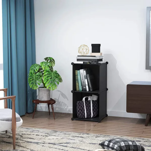 Plastic Storage Rack Bedroom Living Room Closet Bookshelf Item Storage Cabinet Combination Quick Release Simple Assembly Cabinet