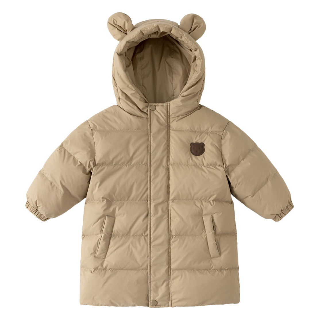 [Nuevo estándar nacional] bebé de longitud media chaqueta de invierno de los niños chaqueta de algodón acolchado ropa de invierno ropa de los muchachos abrigo ropa de las muchachas