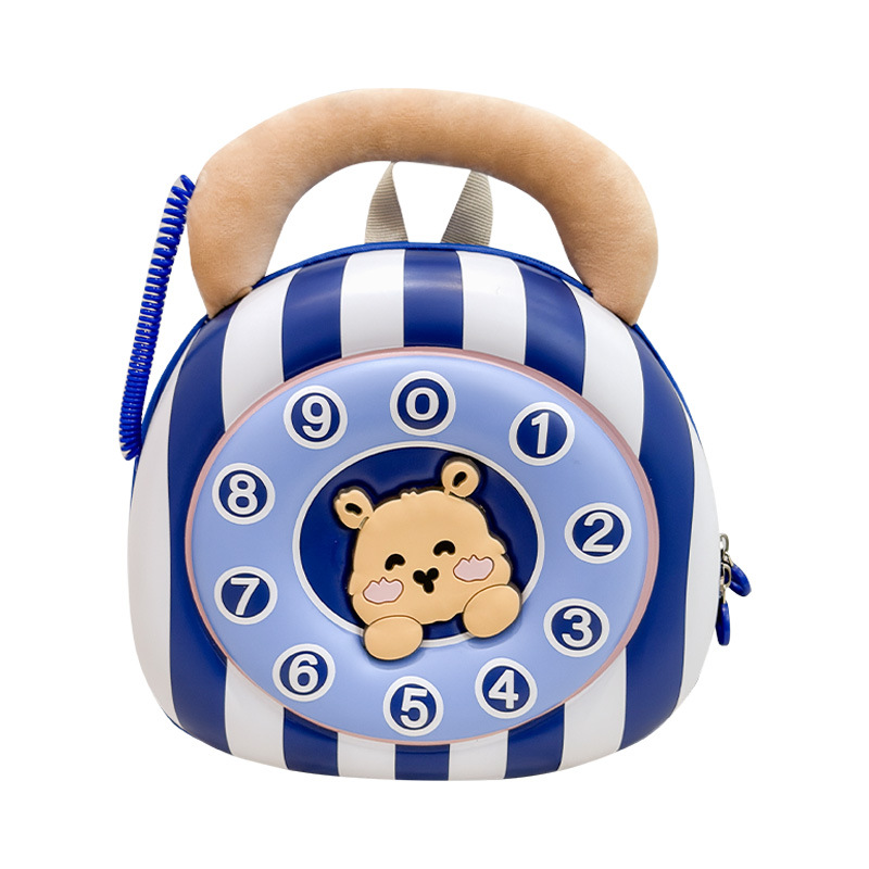 Jardín de infantes clase pequeña y media mochila de bebés caricatura lindos osos niñas y niñas mochila portátil de cáscara de huevo mochila infantil