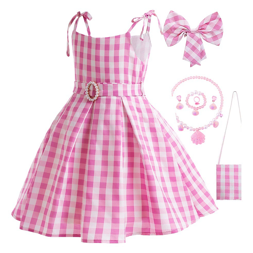 Платье для трансграничных девочек платье для девочек праздничное платье в клетку 8 шт. Амазонка