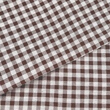 棉麻布料印花格子桌布北欧窗帘沙发亚麻布ins风布头布料服装面料