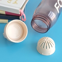 定 制杯子厂家650毫升透明塑料水杯小口运动水壶PS材质手提水瓶