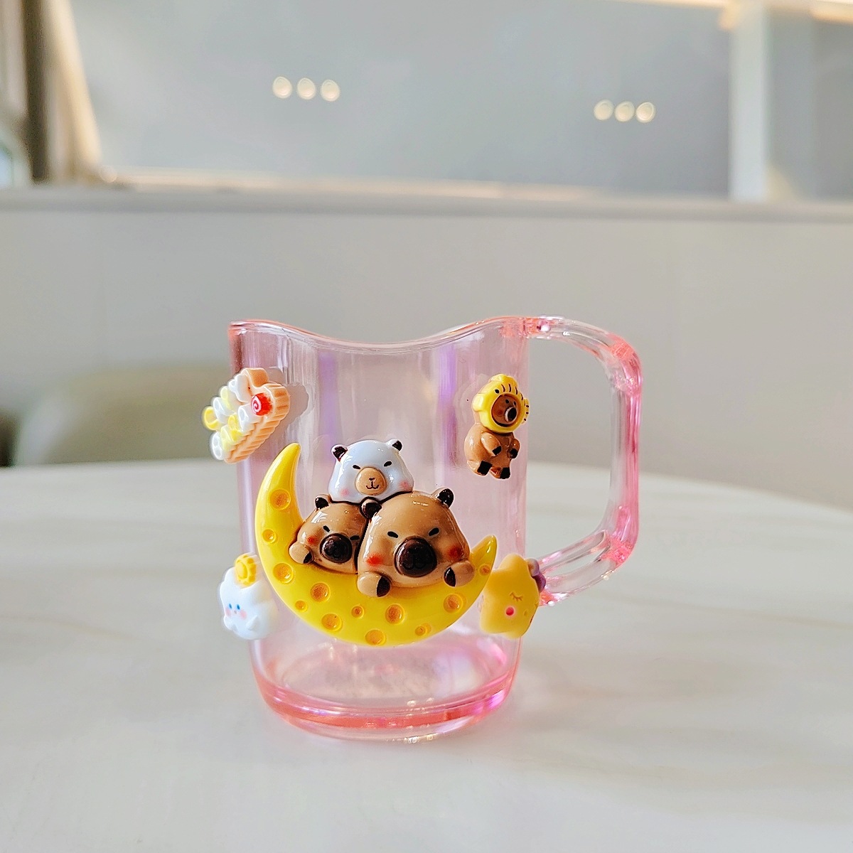 웨이브 컵【핑크 카라】