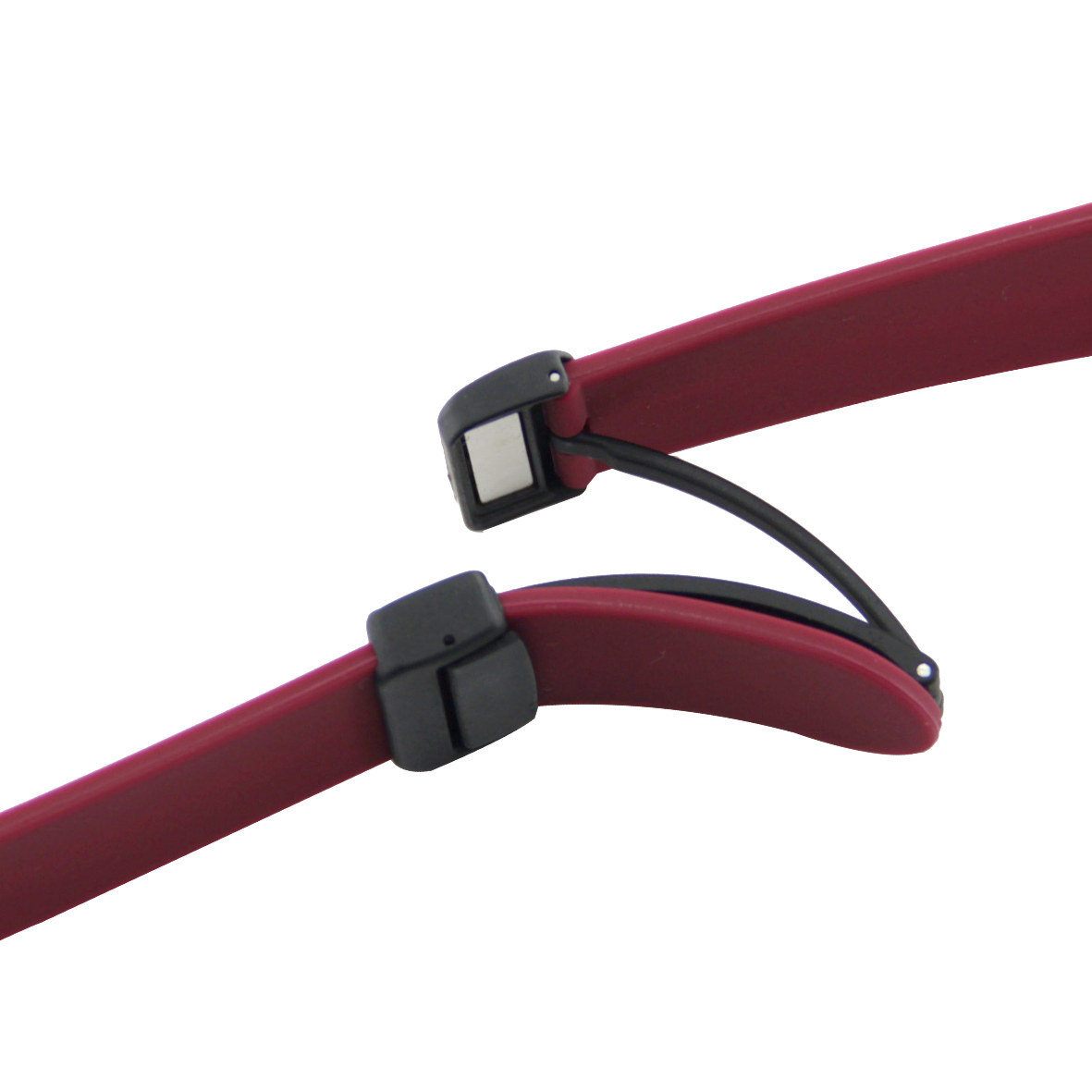 Aplicable a la correa de silicona de dos colores magnética plegable Samsung Huawei Huami Jiaming 12/14/16/18/20/2