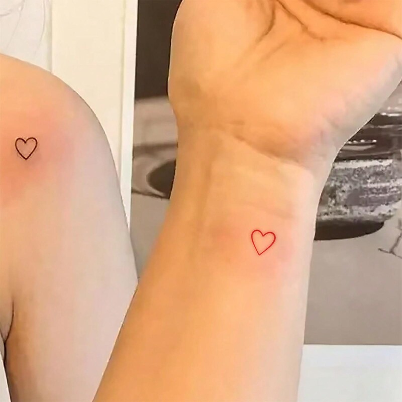 New Cross-Border Tattoo Stickers Ins Style Simple and Cute Small Picture Heart Finger Waterproof Long-Lasting Sexy Tattoo Stickers