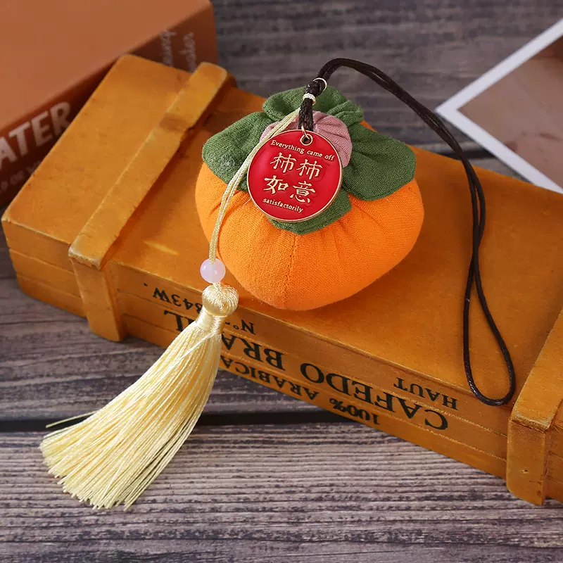 古风水果香包端午节福果柿子苹果香囊挂件民族风包挂车挂香包批发