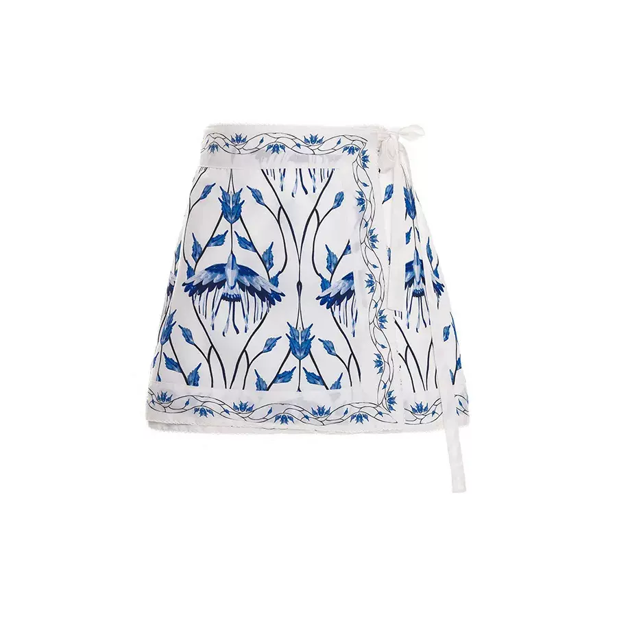 2025亚马逊速卖新款欧美通蝴蝶结绑带分体泳衣女沙滩套装裙比基尼