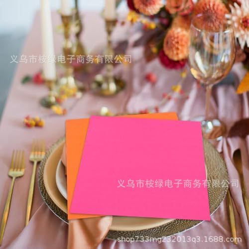 New Color Party Disposable Decorative Tissue Rose Pink Bright Orange Birthday Party Supplies