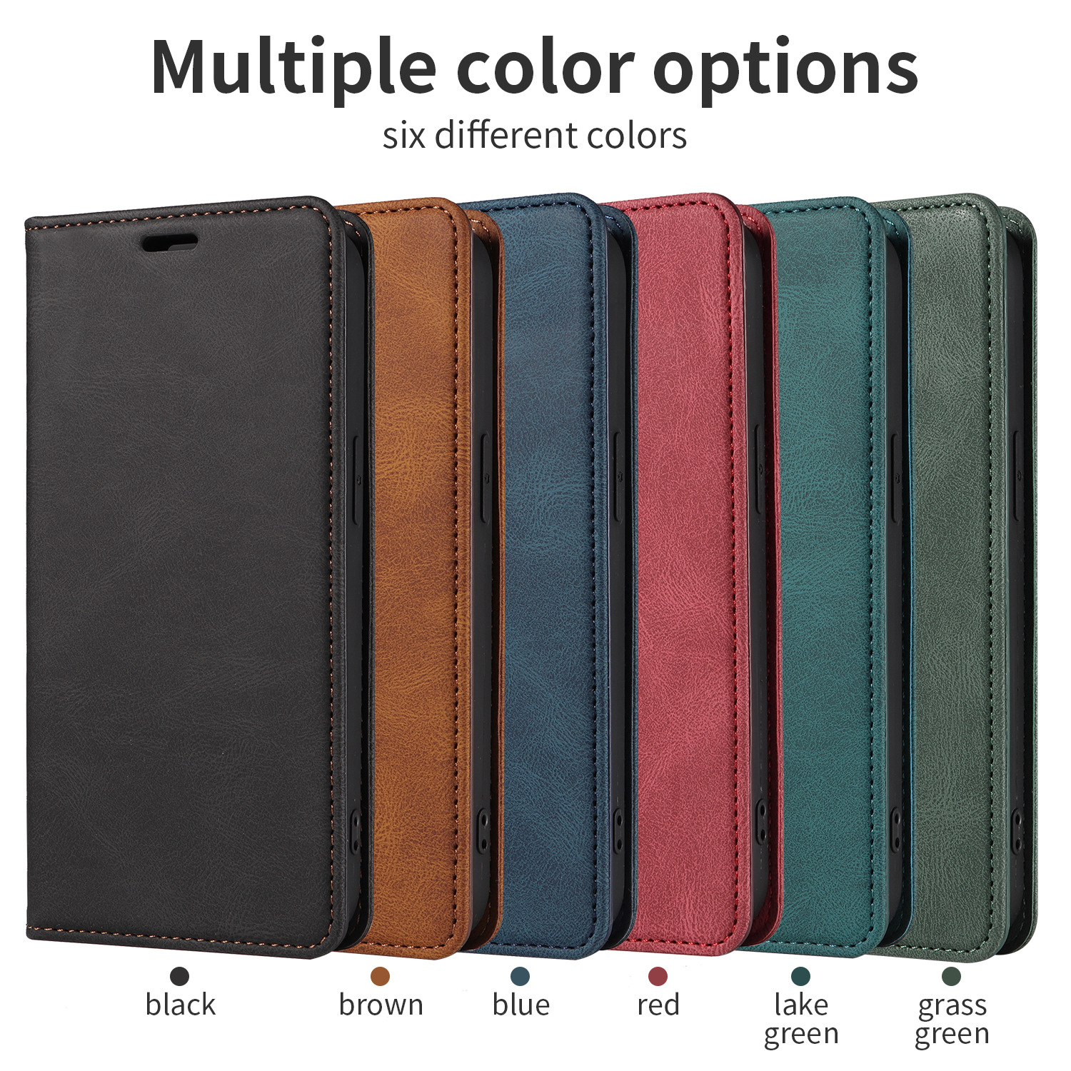 Leather Wallet Case For Iphone 17 16 Se 3 And Samsung S25 Models_voghion.com